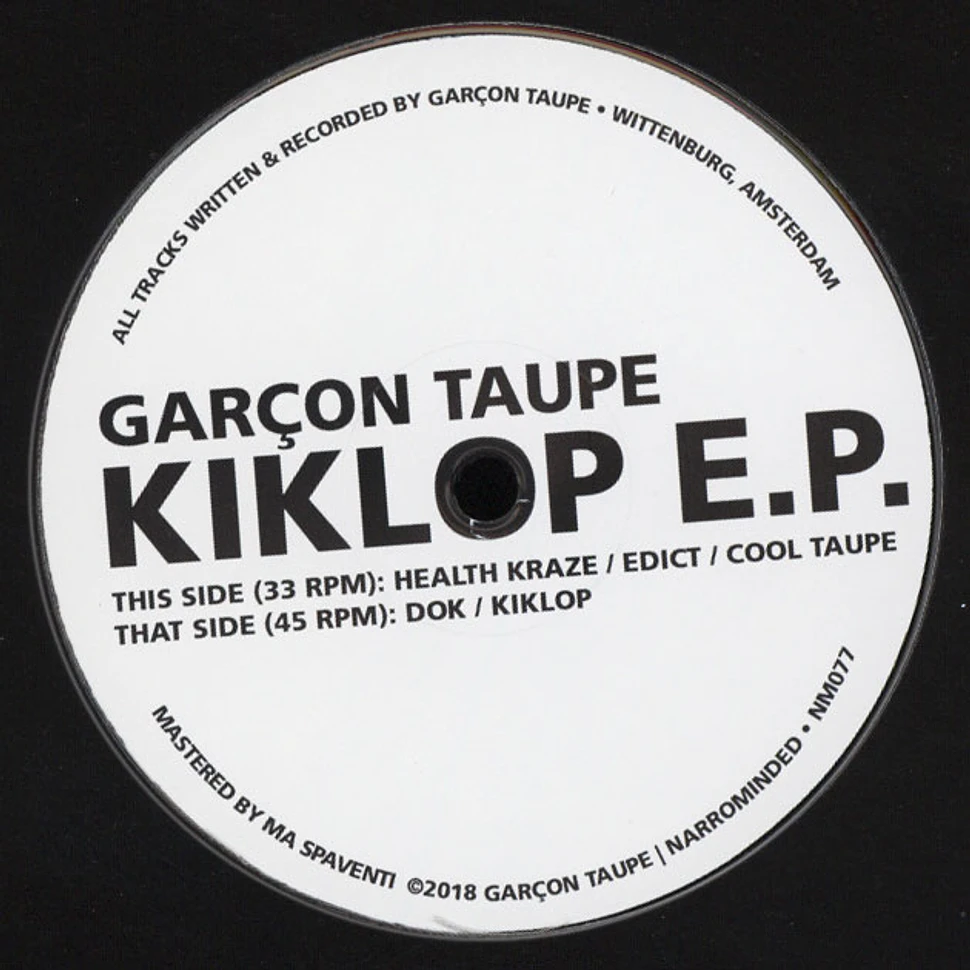 Garcon Taupe - Kiklop EP
