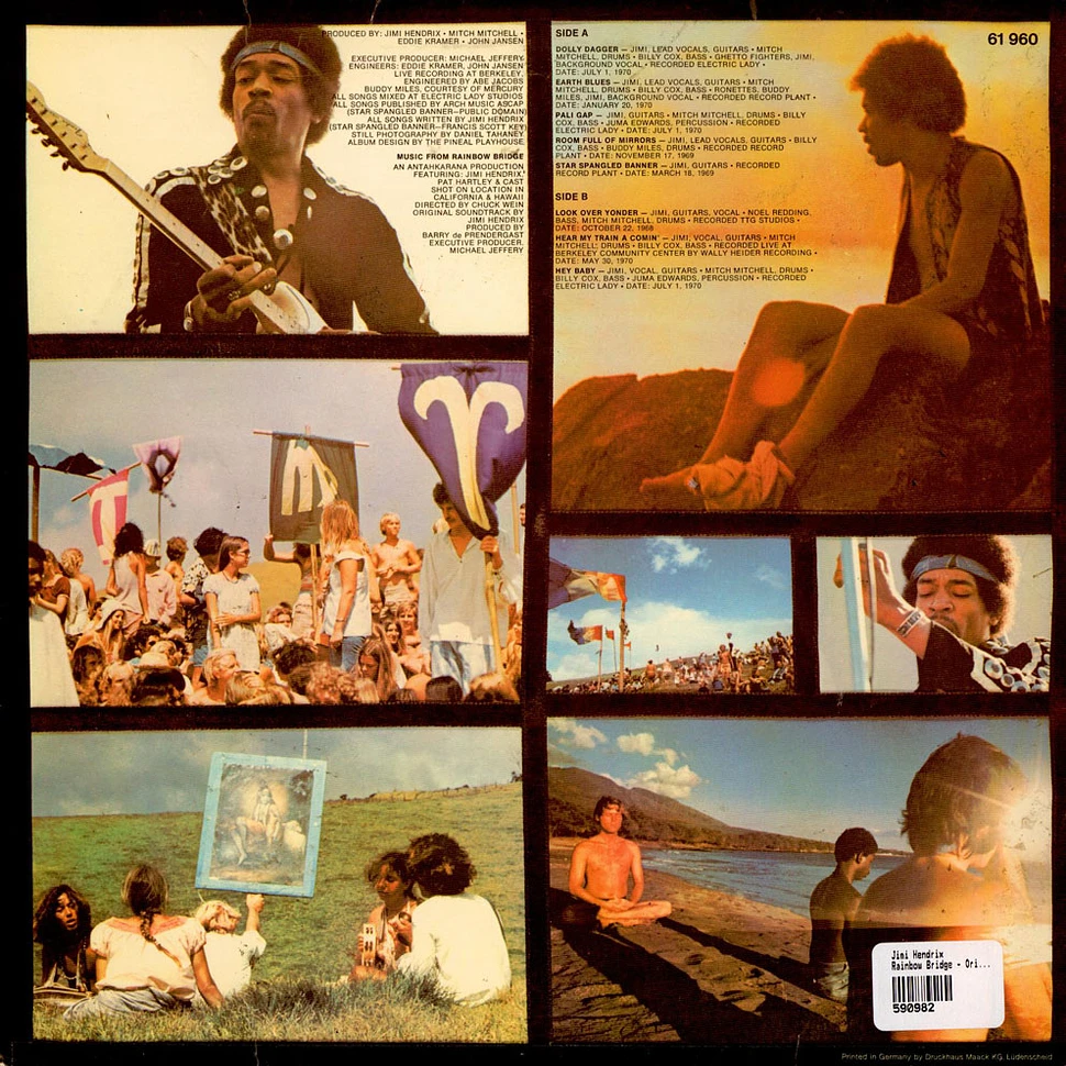 Jimi Hendrix - Rainbow Bridge - Original Motion Picture Sound Track