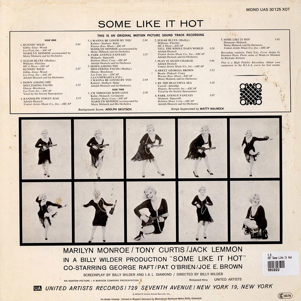 V.A. - Some Like It Hot (Original Music From The Motion Picture Sound Track)