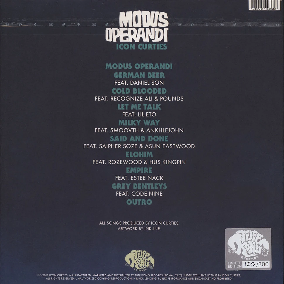 Icon Curties - Modus Operandi Electric Blue Vinyl Edition