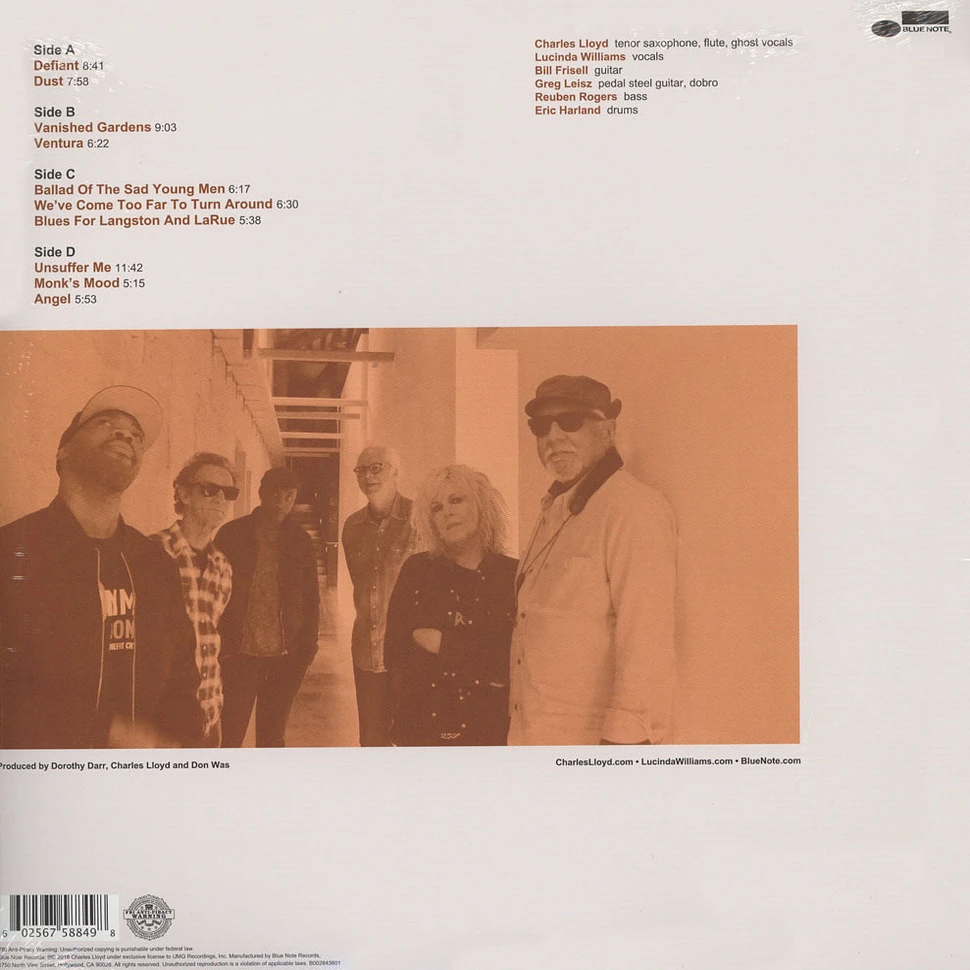 Charles Lloyd & The Marvels - Vanished Gardens Feat. Lucinda Williams