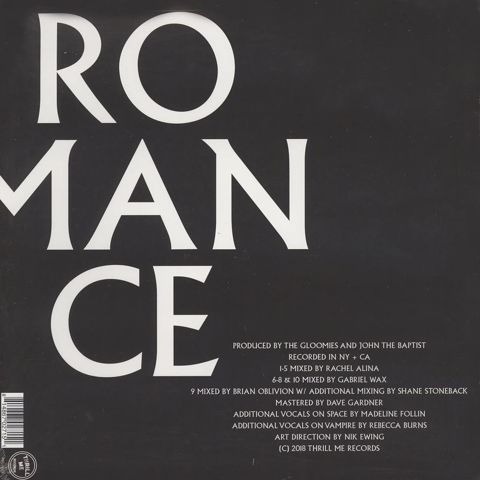 The Gloomies - Romance Black Vinyl Edition