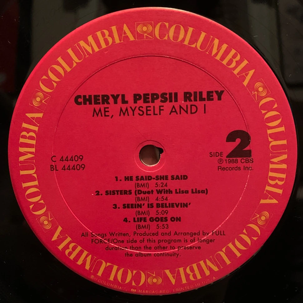 Cheryl Pepsii Riley - Me Myself And I