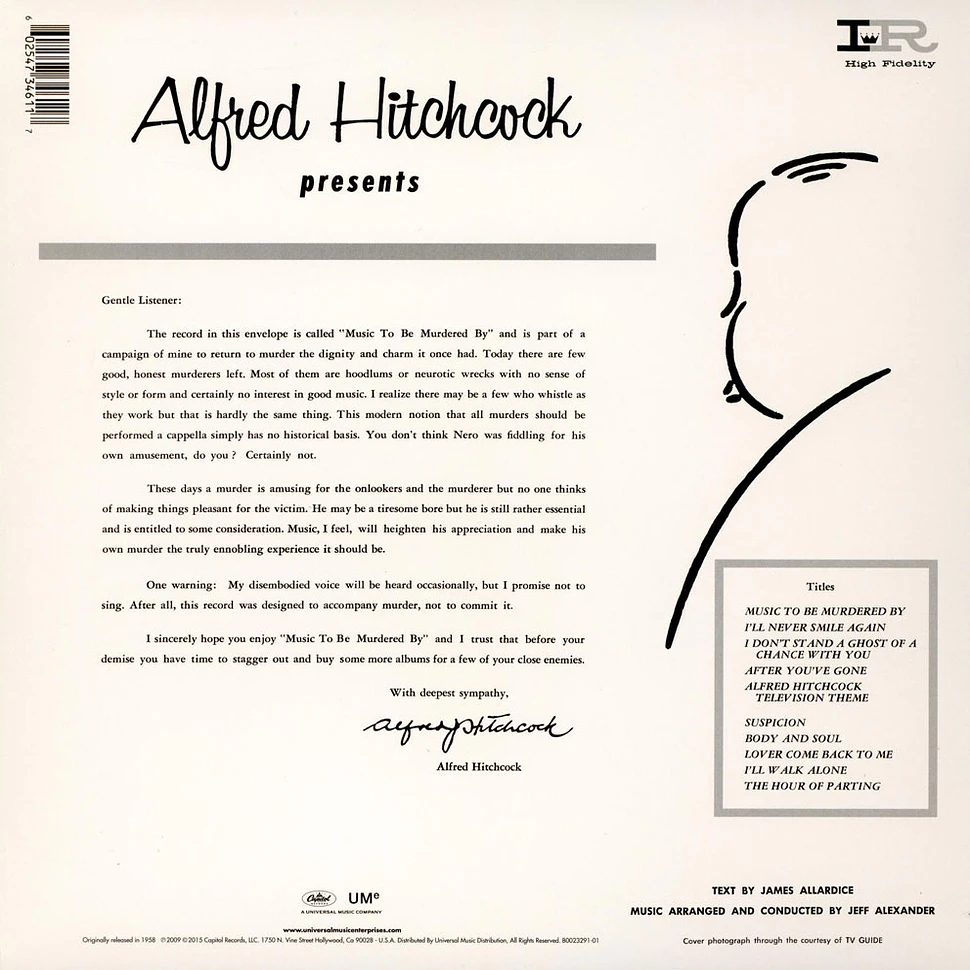 Alfred Hitchcock - Presents Music To Be Murdered By
