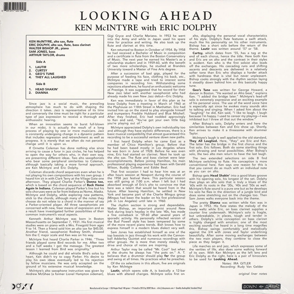 Ken Mcintyre & Eric Dolphy - Looking Ahead