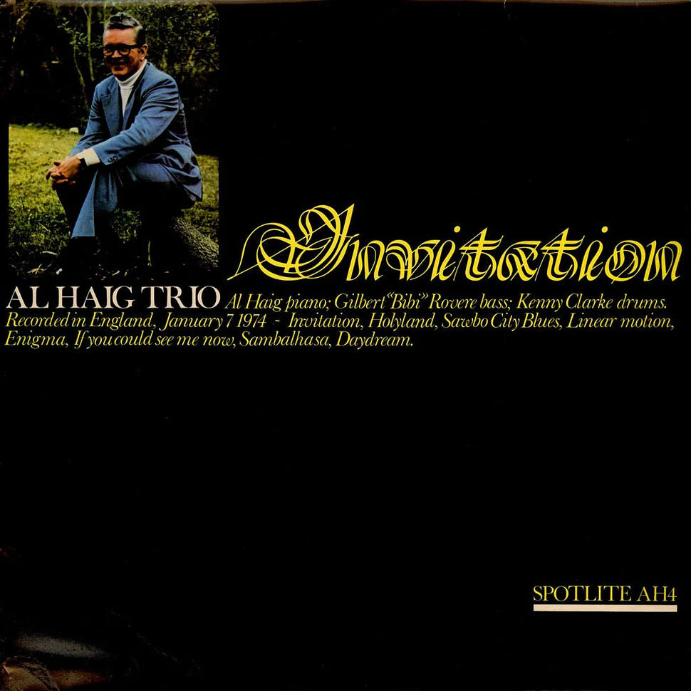 Al Haig Trio - Invitation