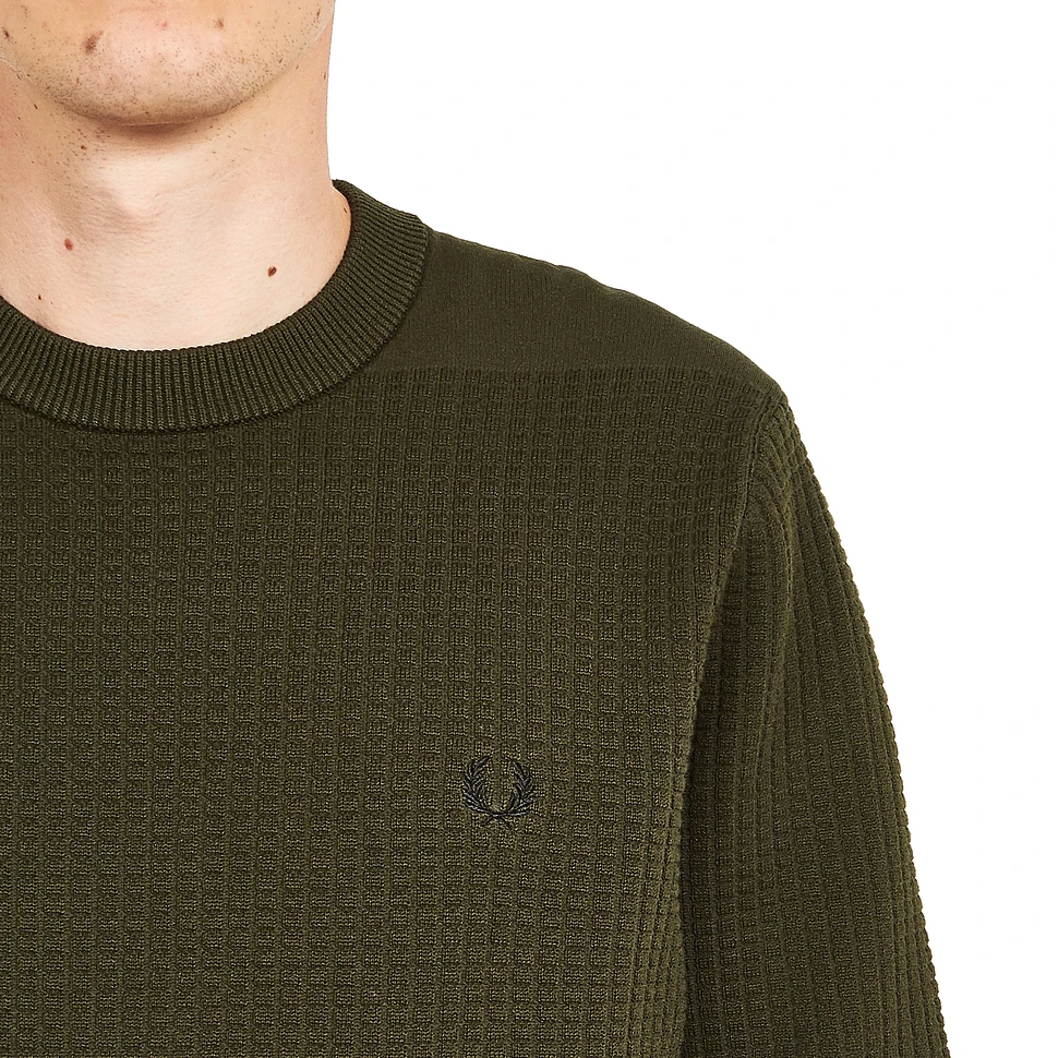 Fred Perry - Waffle Crew Neck Jumper