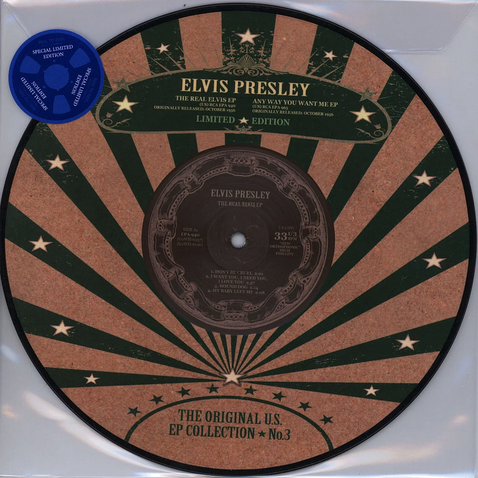 Elvis Presley - The Original US EP Collection Number 3 Picture Disc Edition