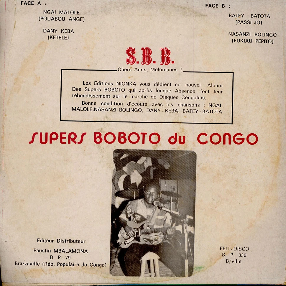 Orchestre Super Boboto - La Renaissance De L'International Orchestre Populaire Les Supers Boboto Du Congo (S.B.B.)