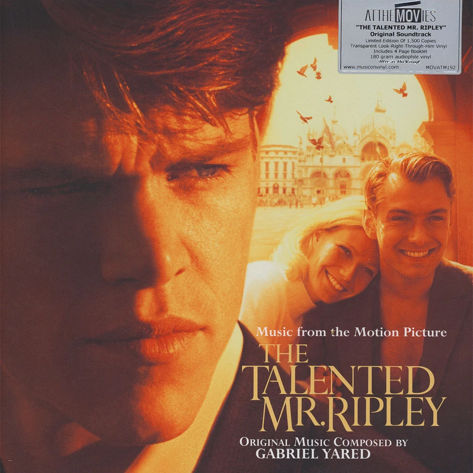 Gabriel Yared - OST The Talented Mr. Ripley Colored Vinyl Edition