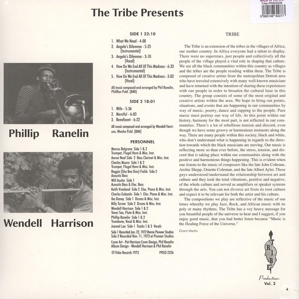 Wendell Harrison & Phillip Ranelin - A Message From The Tribe