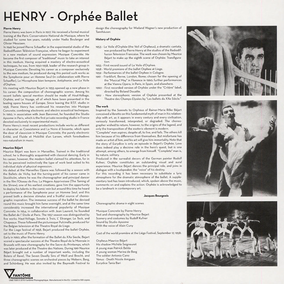 Pierre Henry - Orphée Ballet