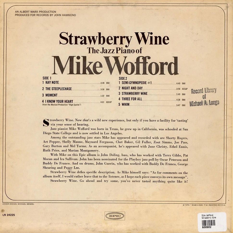 Mike Wofford - Strawberry Wine