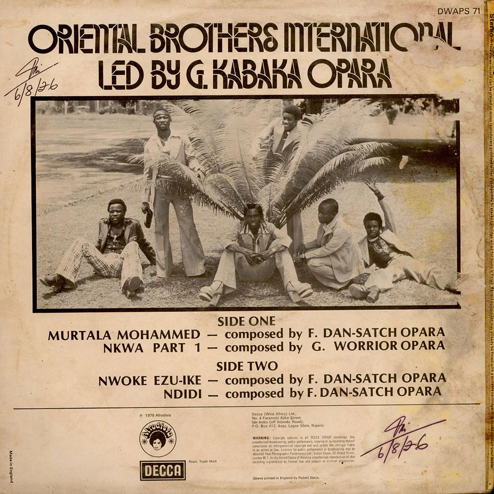 Oriental Brothers International - Oriental Brothers International