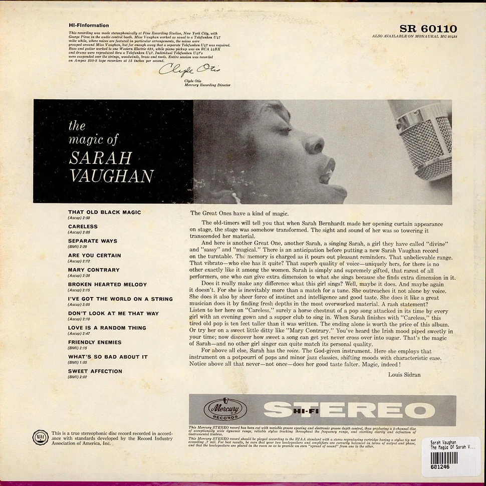 Sarah Vaughan - The Magic Of Sarah Vaughan