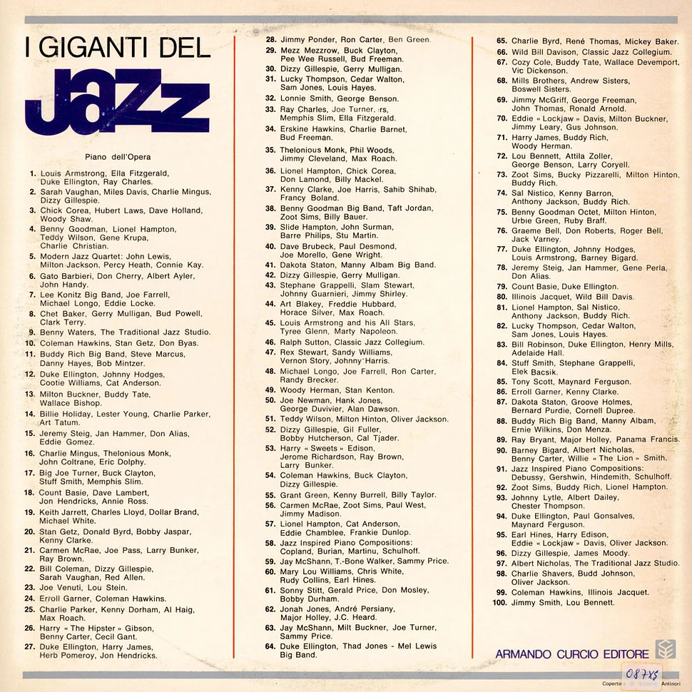 Charlie Parker / Kenny Dorham / Al Haig / Max Roach - I Giganti Del Jazz Vol. 25