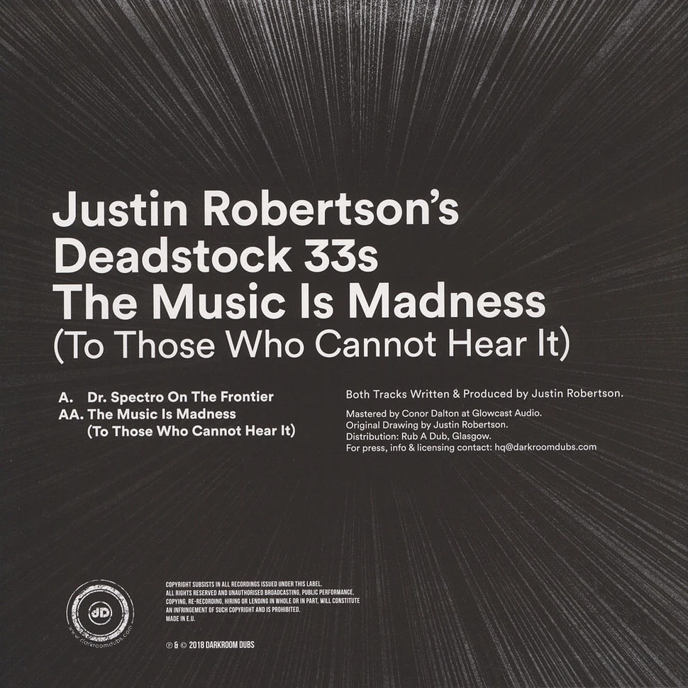 Justin Robertson's Deadstock 33s - The Music Is Madness (To Those Who Cannot Hear It)