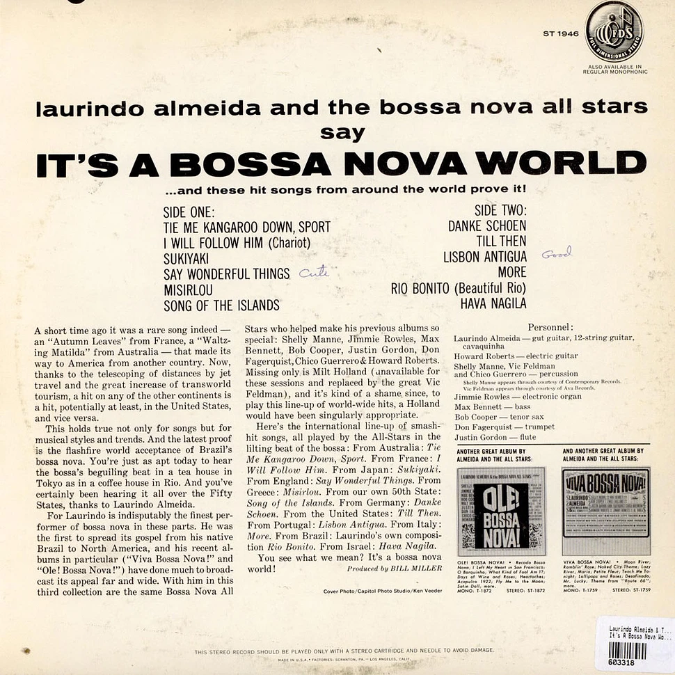 Laurindo Almeida & The Bossa Nova Allstars - It's A Bossa Nova World: International Hits In Jazz Samba Arrangements