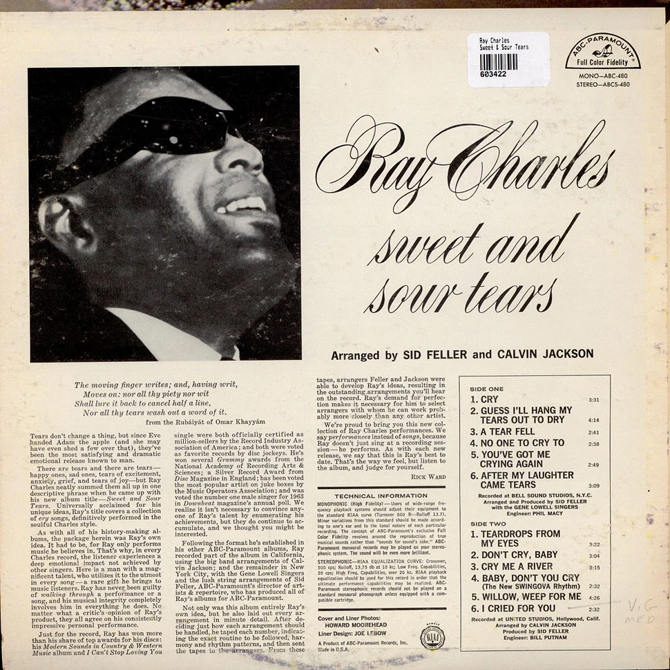 Ray Charles - Sweet & Sour Tears