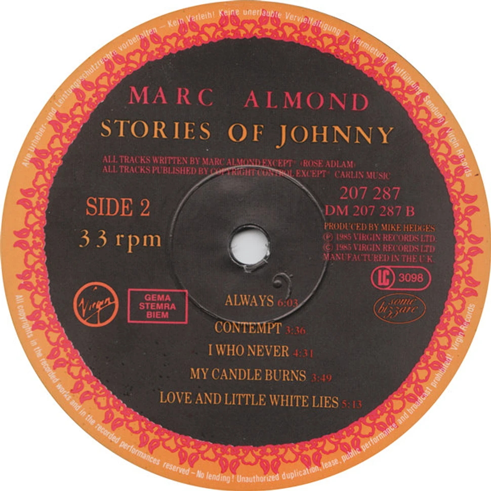 Marc Almond - Stories Of Johnny