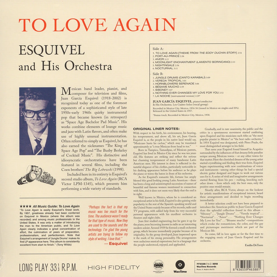 Esquivel And His Orchestra - To Love Again
