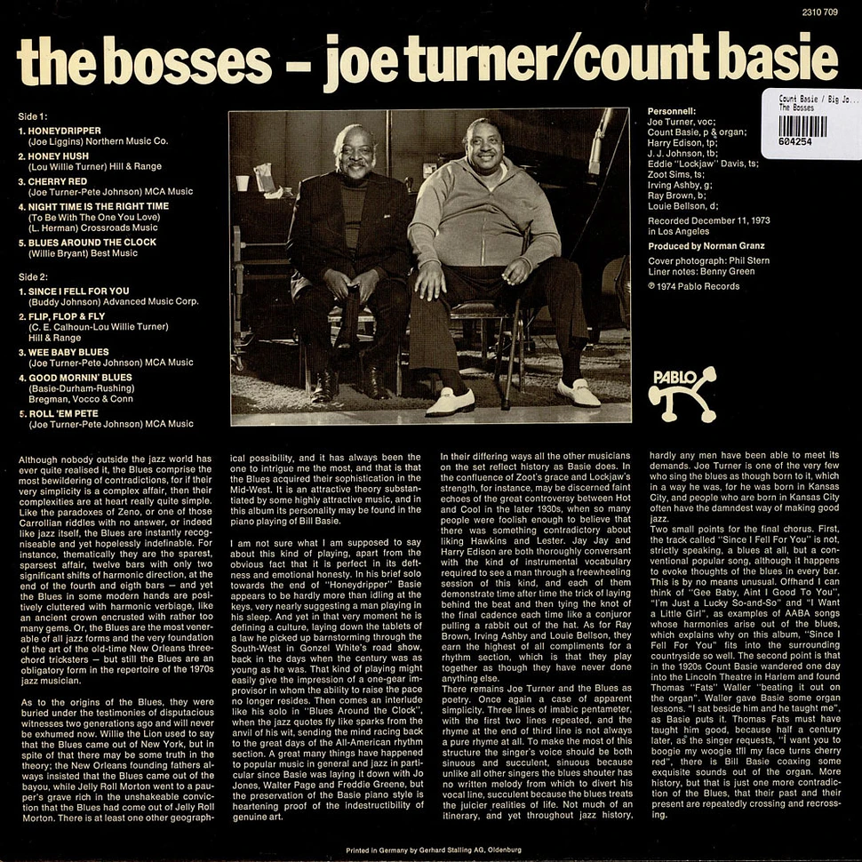 Count Basie / Big Joe Turner - The Bosses