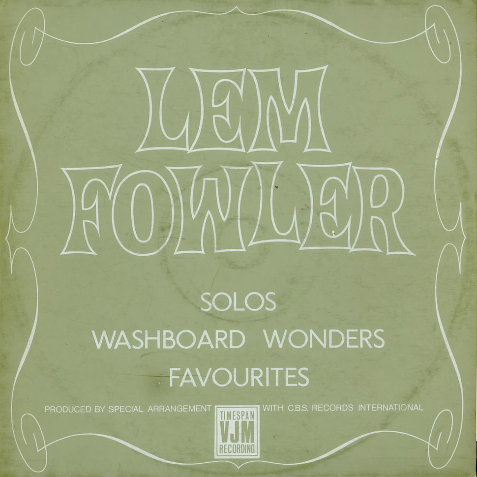 Lemuel Fowler - Solos, Washboard Wonders, Favourites