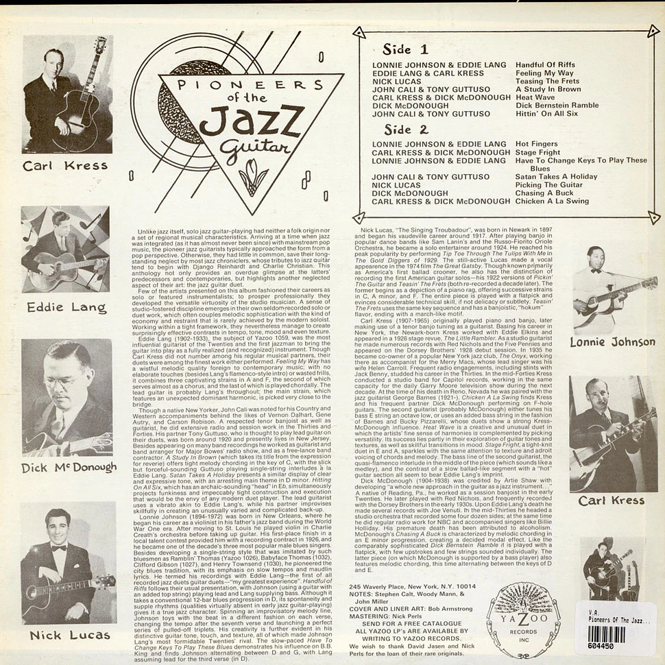 V.A. - Pioneers Of The Jazz Guitar
