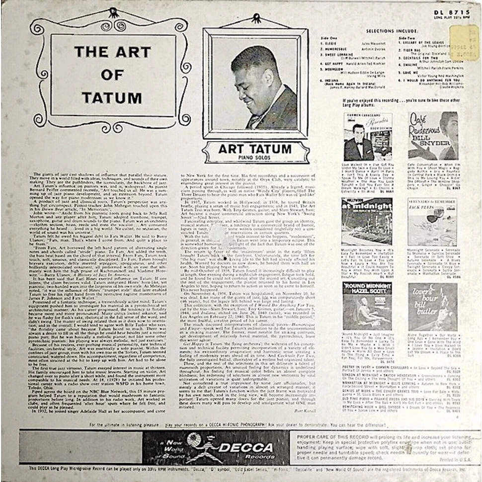 Art Tatum - The Art Of Tatum