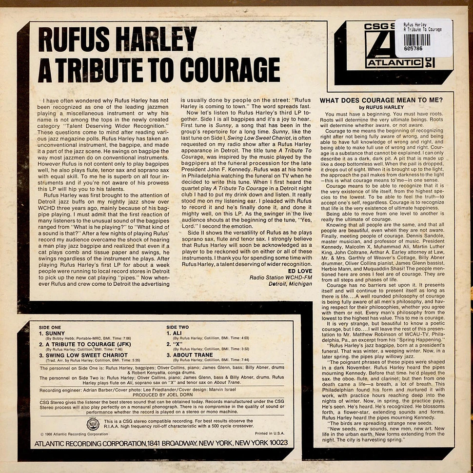 Rufus Harley - A Tribute To Courage
