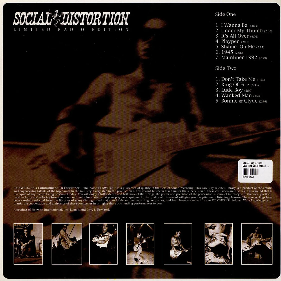 Social Distortion - Live And Demo Recordings