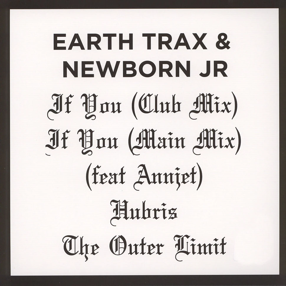 Earth Trax & Newborn Jr. - If You