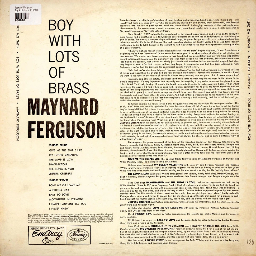 Maynard Ferguson - Boy With Lots Of Brass