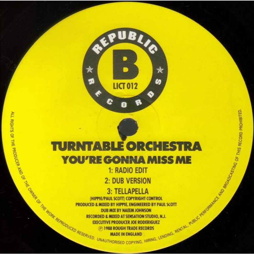 Turntable Orchestra - You're Gonna Miss Me