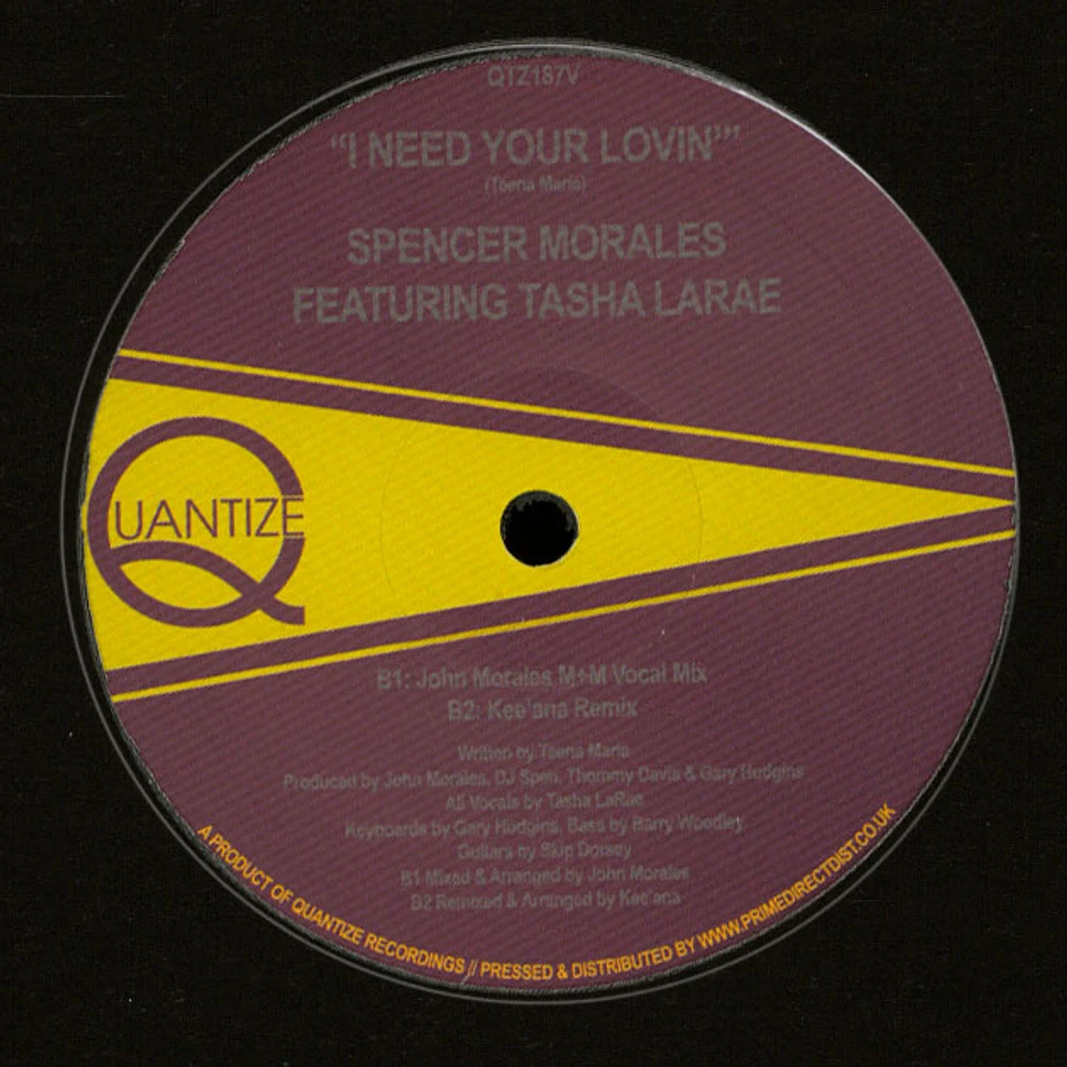 Spencer Morales - I Need Your Lovin' feat. Tasha LaRae