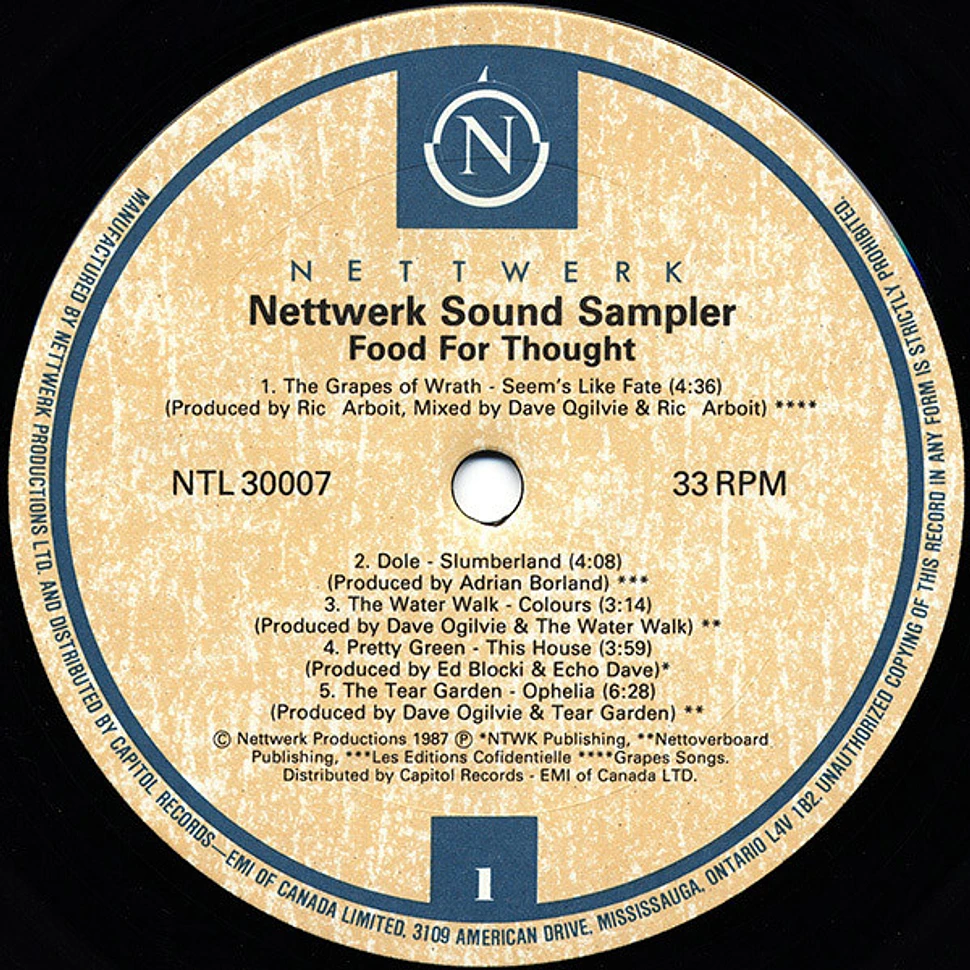 V.A. - Nettwerk Sound Sampler (Food For Thought)