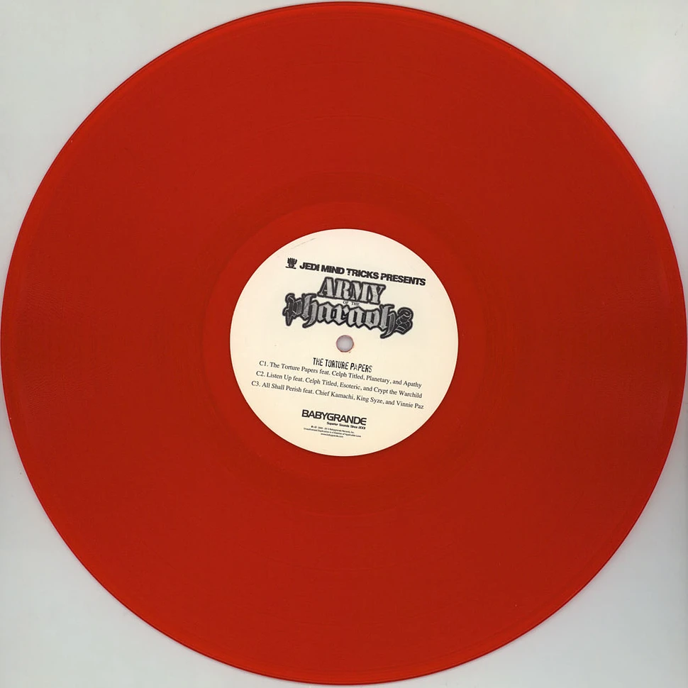 Army Of The Pharoahs - The Torture Papers Remastered Red Vinyl Edition