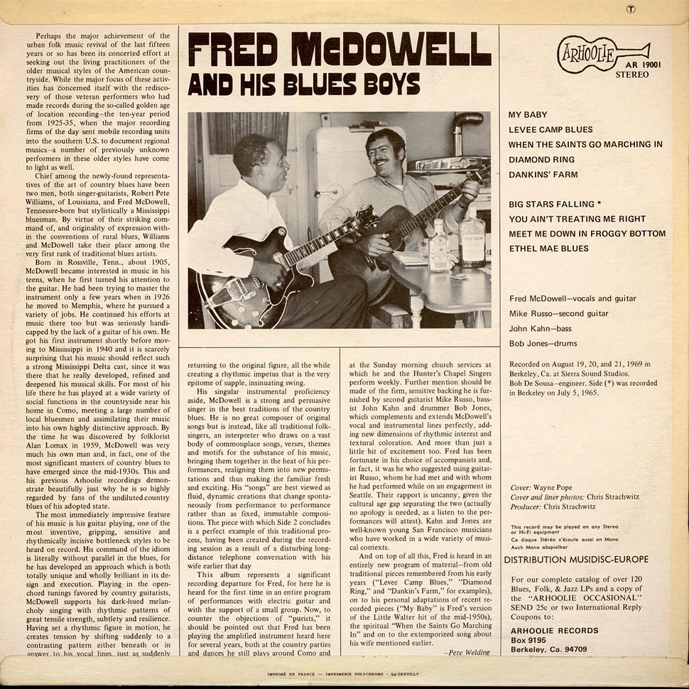 Fred McDowell And His Blues Boys - Fred McDowell And His Blues Boys