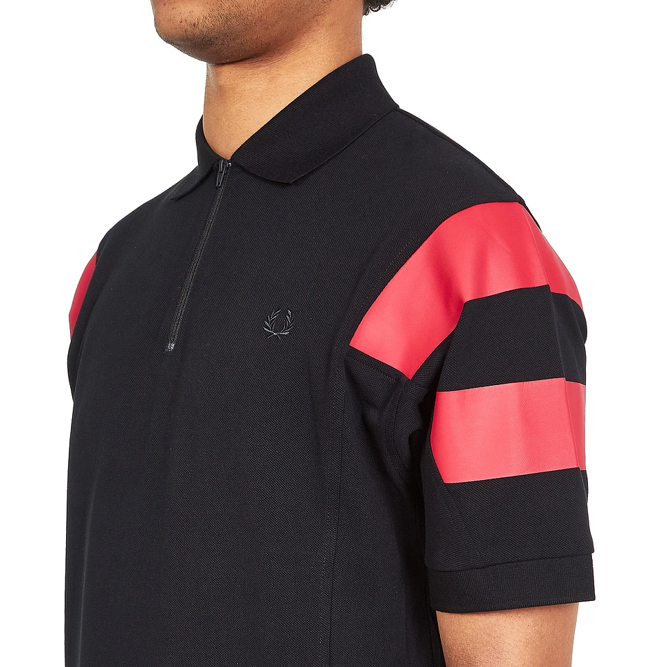Fred Perry - Printed Sleeve Panel Pique Shirt