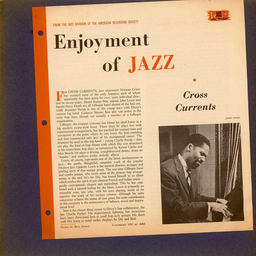 Dizzy Gillespie, John Lewis , The Modern Jazz Sextet, Sonny Stitt - Cross Currents