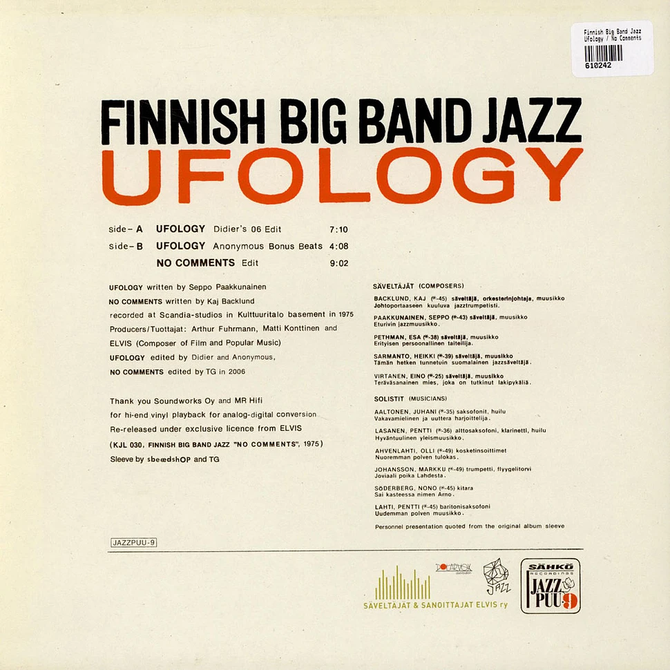 Finnish Big Band Jazz - Ufology / No Comments