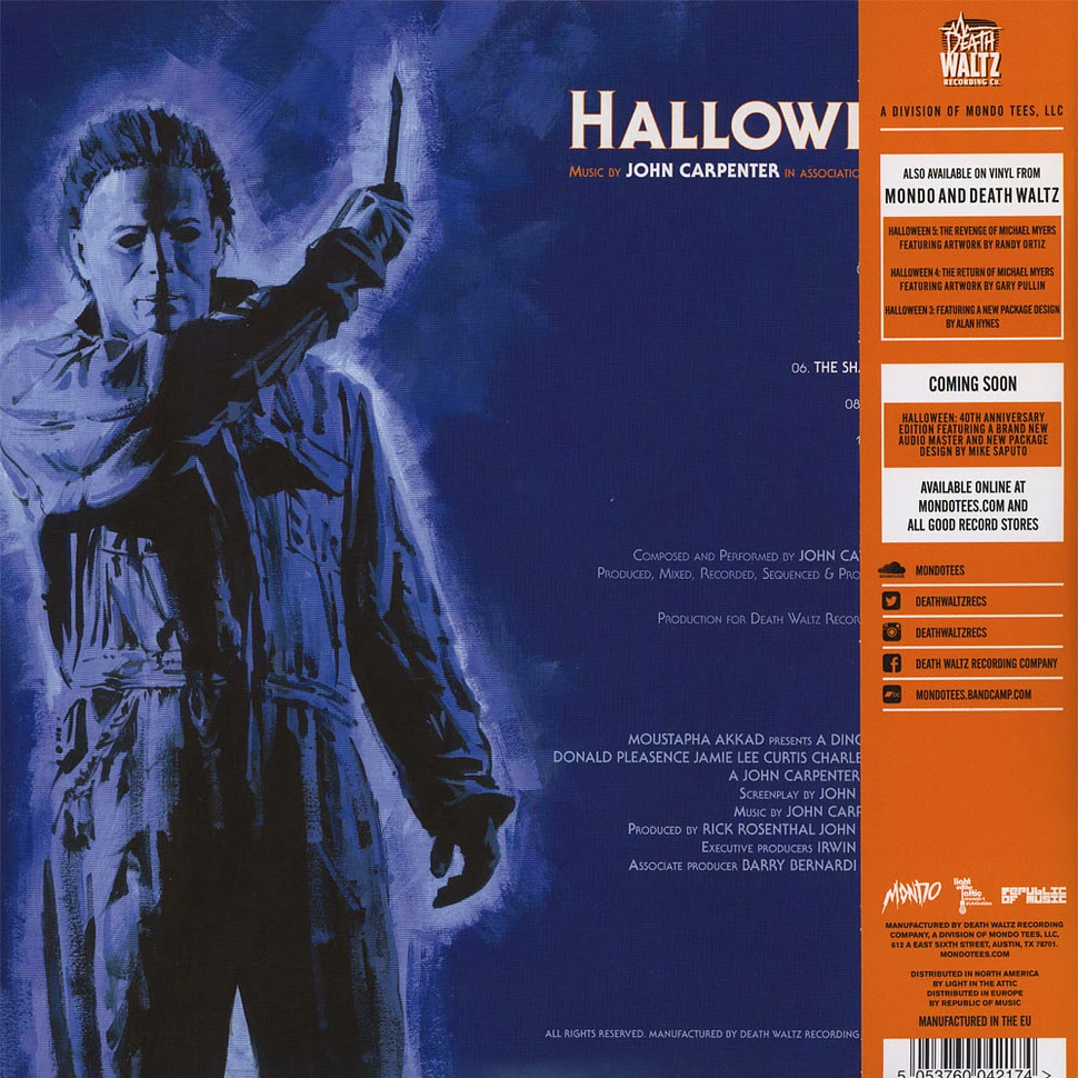 John Carpenter & Alan Howarth - OST Halloween 2 Orange Colored Vinyl Edition