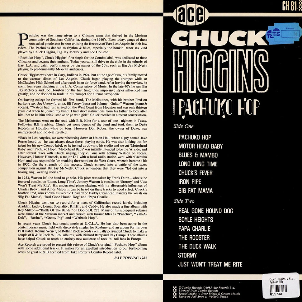 Chuck Higgins & His Mellotones - Pachuko Hop