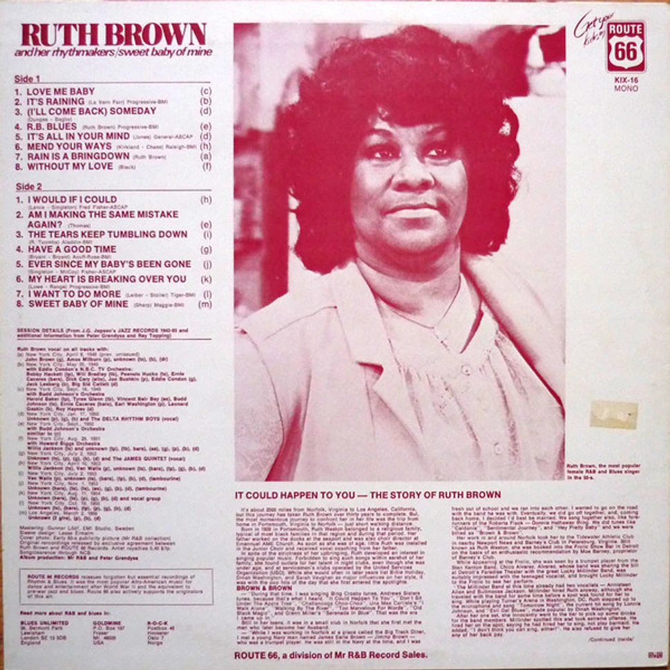 Ruth Brown And Her Rhythmakers - Sweet Baby Of Mine