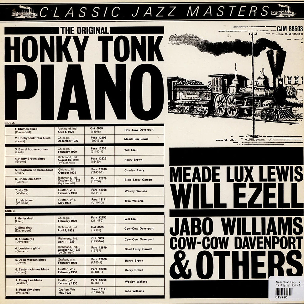 Meade "Lux" Lewis, Will Ezell, Jabo Williams, Cow Cow Davenport & Various - The Original Honky Tonk Piano