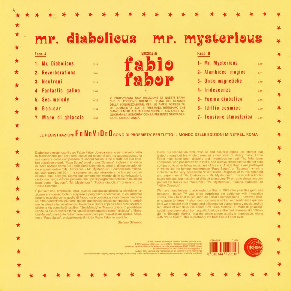 Fabio Fabor - Mr. Diabolicus - Mr. Mysterious