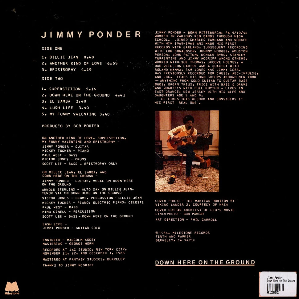 Jimmy Ponder - Down Here On The Ground