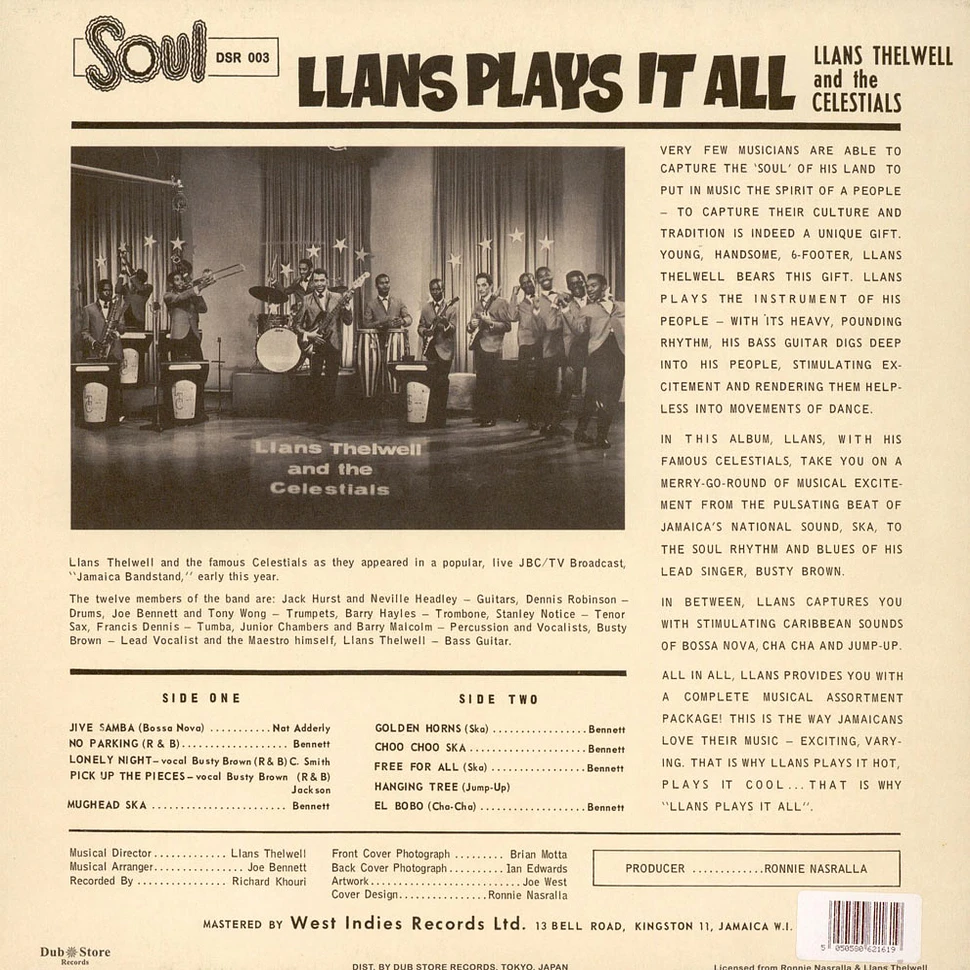 Llans Thelwell And His Celestials - Llans Plays It All