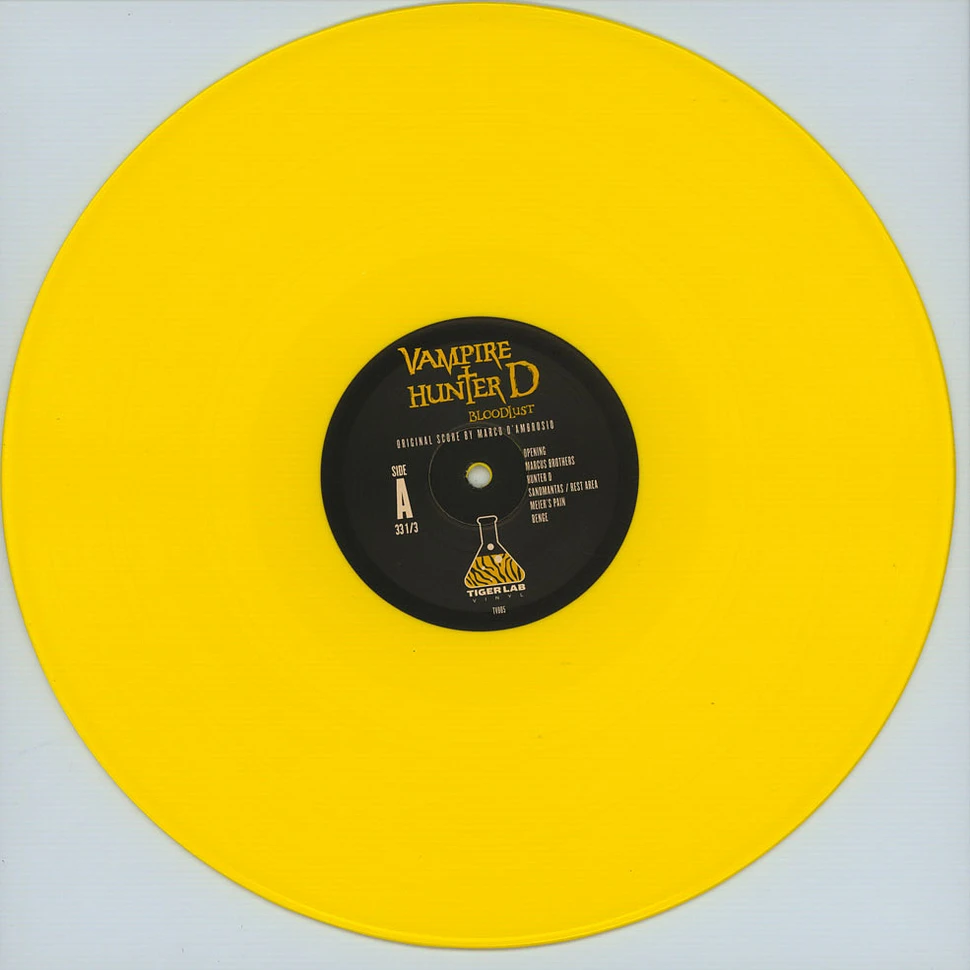 Marco D'ambrosio - OST Vampire Hunter D: Bloodlust Yellow Colored Vinyl Edition