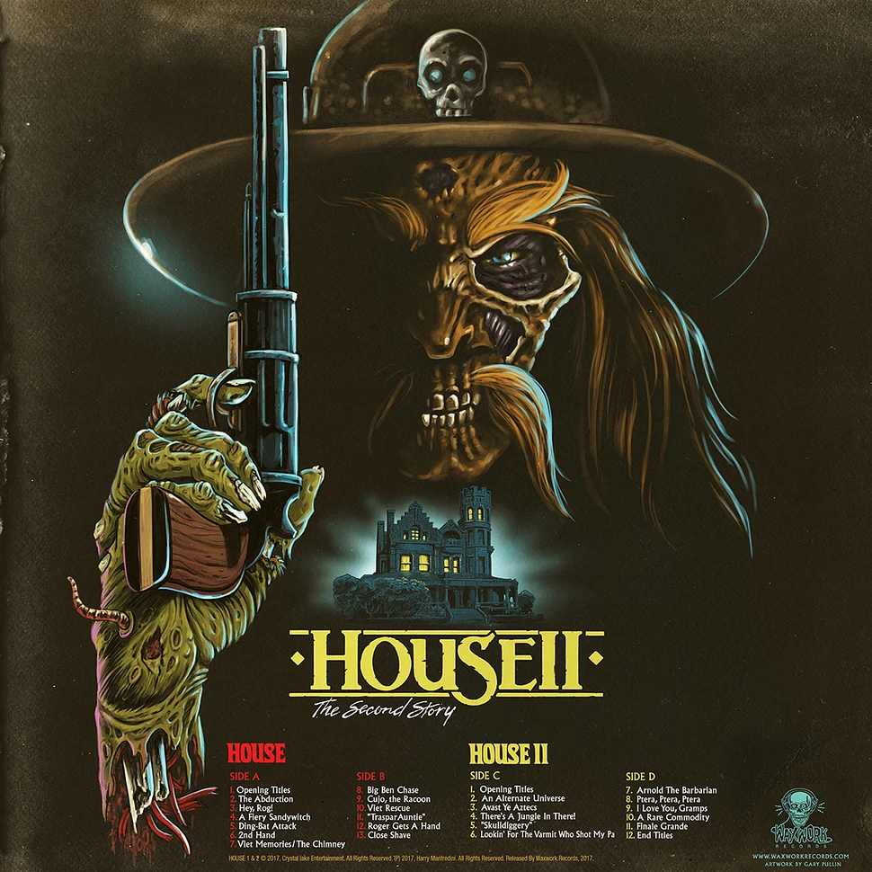 Harry Manfredini - OST House 1 & 2 Crystal Skull Blue Vinyl Colored Edition
